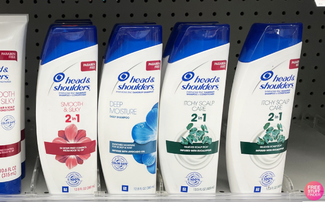 Head Shoulders 2 in 1 Hair Care on Rack Head Shoulders 2 in 1 Hair Care on Rack