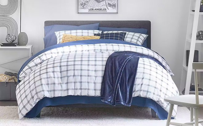 Home Expressions Cotton 3 Pc Print Geometric Duvet Cover Set Home Expressions Cotton 3 Pc Print Geometric Duvet Cover Set