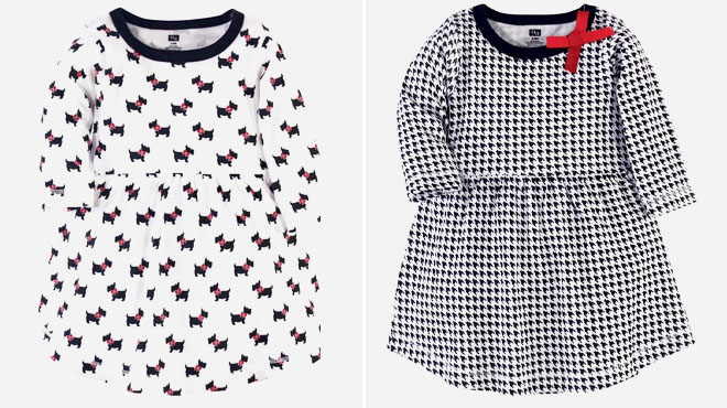 Hudson Baby Infant and Toddler Girl Organic A Line Dress Set 2 Pack Hudson Baby Infant and Toddler Girl Organic A Line Dress Set 2 Pack