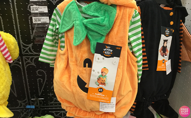 Hyde EEK Baby Pumpkin Halloween Costume Pullover Top with Hat