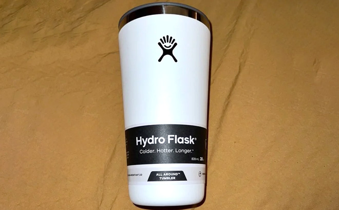 Hydro Flask 28 Ounce All Around Tumbler White Color
