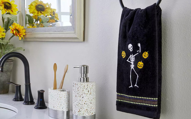 Juggling Skeleton Towel