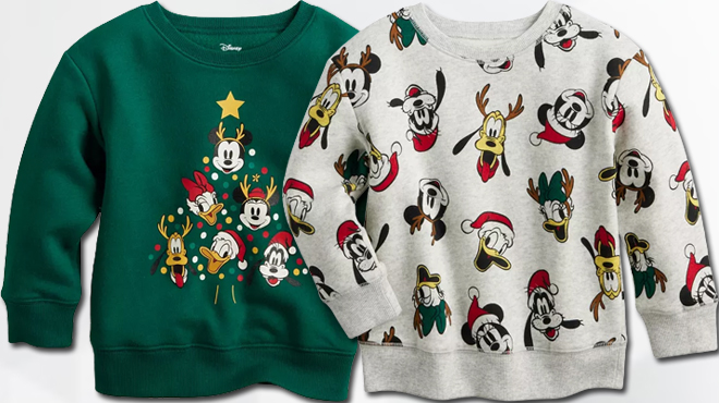 Jumping Beans Disneys Mickey Friends Holiday Sweatshirts