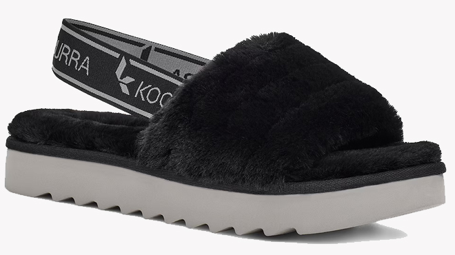 Koolaburra By UGG Fuzzn II Platform Sandals Black Color