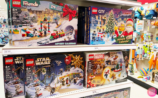 LEGO Advent Calendars on Shelf at Target