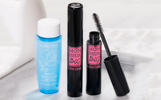 Lancome 3 piece Monsieur Big Mascara and Bi Facil Set Lancome 3 piece Monsieur Big Mascara and Bi Facil Set