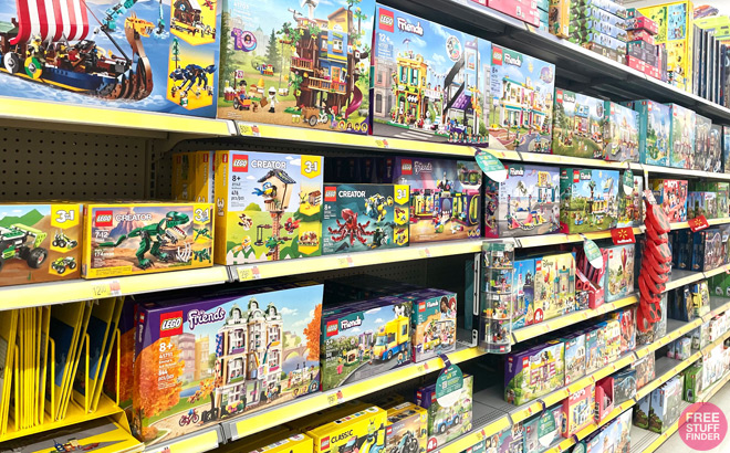 Lego Friends Sets on a Shelf