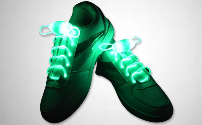 Light Up LED Shoe Lace in Green Color