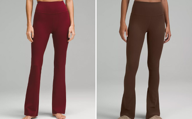Lululemon Groove Super High Rise Flared Pants and Align High Rise Mini Flared Pants Lululemon Groove Super High Rise Flared Pants and Align High Rise Mini Flared Pants