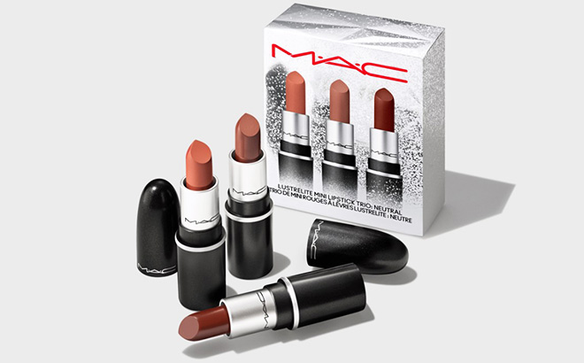 MAC Lustrelite Mini 3-Piece Lipstick Set 