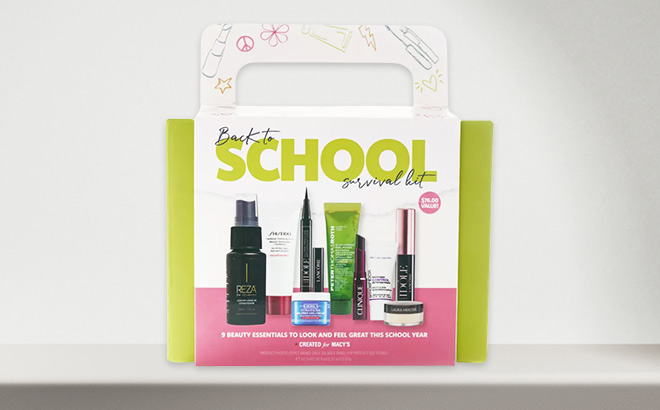 Macys Back To Scool 9 Piece Survival Set in the Box