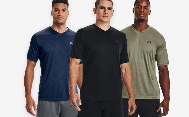 Men are Wearing Under Armour Velocity Short Sleeve Shirt
