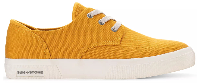 Mens Kiva Lace Up Core Shoes in Mustard Color