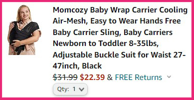 Momcozy Baby Wrap Carrier Summary Momcozy Baby Wrap Carrier Summary
