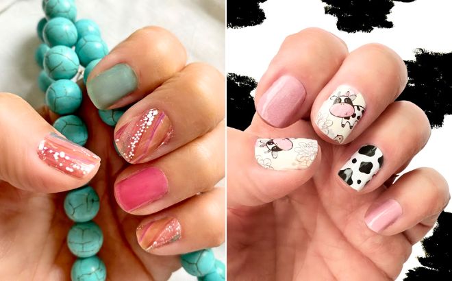 Nail Wraps with Three Patterns