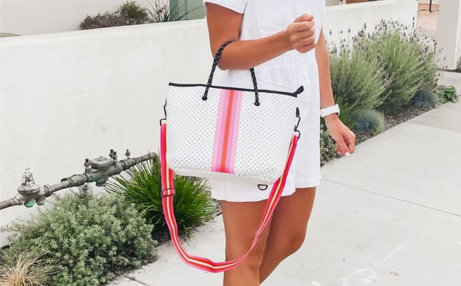 Neoprene Handbag and Wristlet