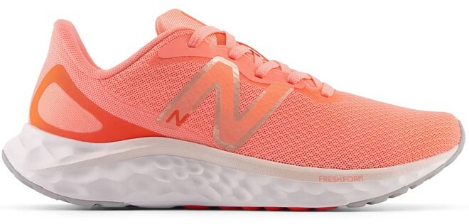 New Balance Womens Fresh Foam Arishi Running Shoe in Grapefruit Color