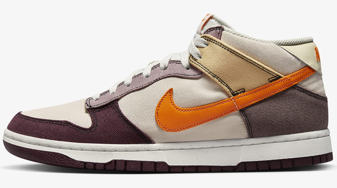 Nike Dunk Mid Mens Shoes in Coconut Milk Celestial Gold Color Combination