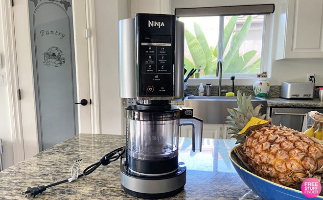 Ninja Creami Ice Cream Maker on a Table