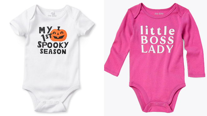 Okie Dokie Halloween Baby Unisex Bodysuit and Okie Dokie Baby Girls Bodysuit
