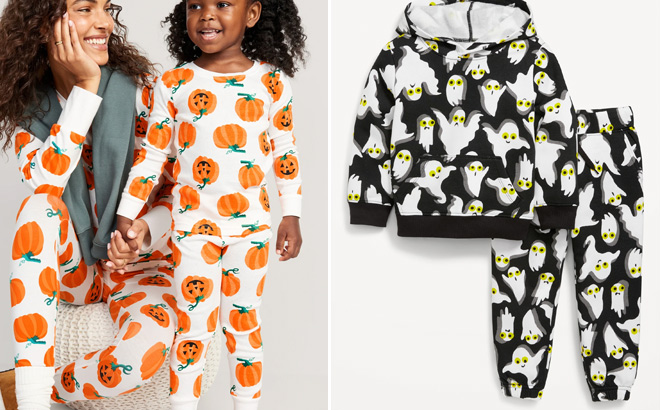 Old Navy Kids Matching Gender-Neutral Printed Snug-Fit Pajama Set 