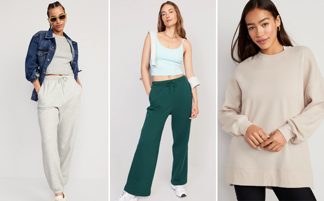 Old Navy Womens Sweatpants and Sweatshirts Overview