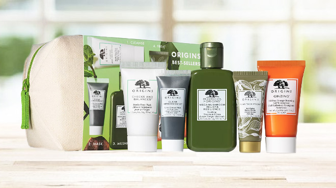 Origins Best Sellers 6 Piece Travel Size Cleansing Moisturizing Set Origins Best Sellers 6 Piece Travel Size Cleansing Moisturizing Set