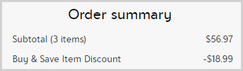 Perricone MD Beauty Items Order Summary