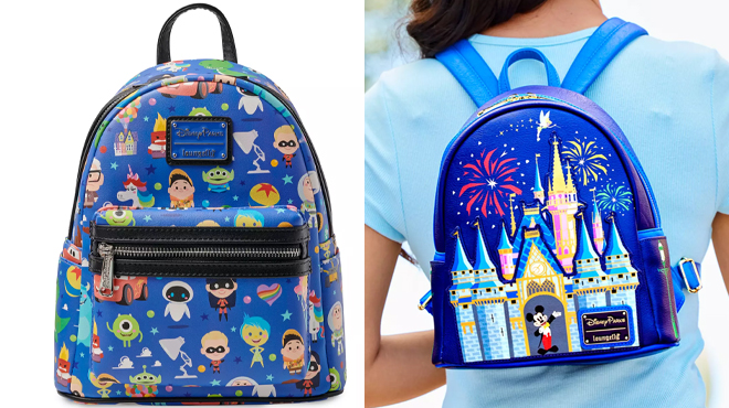 Pixar Chibi Loungefly Mini Backpack and Walt Disney World Loungefly Mini Backpack Pixar Chibi Loungefly Mini Backpack and Walt Disney World Loungefly Mini Backpack