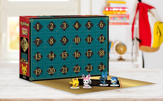 Pokemon Funko Pop Advent Calendar on Table
