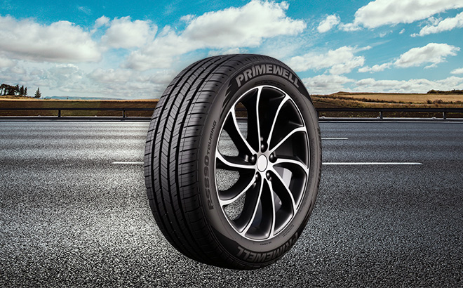 Primewell Passenger Tire on the Road