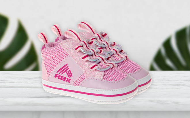 RBX Pink Fuchsia Stripe Sneakers for Girls