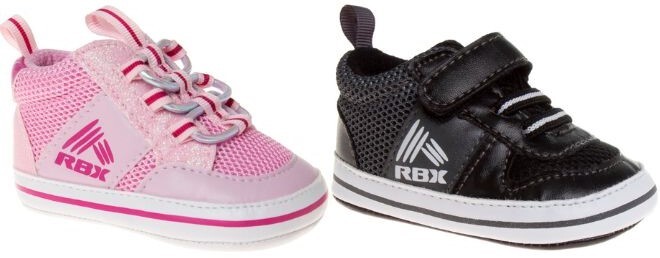 RBX Stripe Toddler Sneakers in Pink and Black Color