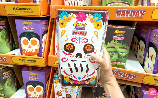 Reeses Payday Halloween Candy Dispenser Skeleton