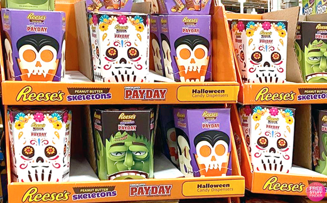 Reeses Payday Halloween Candy Dispensers Overview