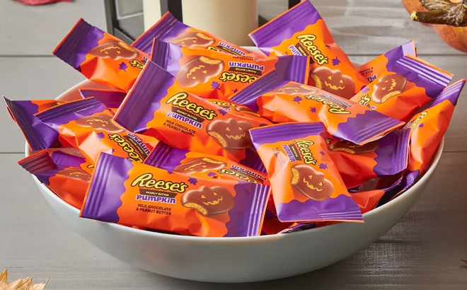 Reeses Peanut Butter Halloween Pumpkins Snack Size Bag