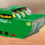 Scotch Magic Tape 3 Pack on a Wooden Table