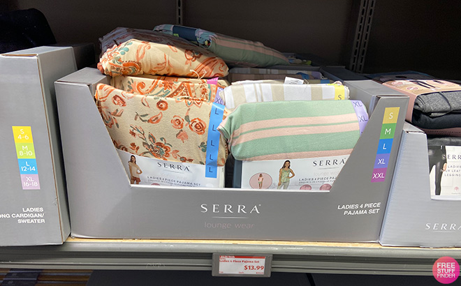 Serra Womens 4 Piece Pajama Set in Store