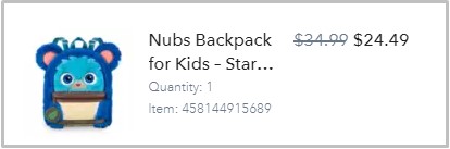 ShopDisney Checkout Screenshot ShopDisney Checkout Screenshot