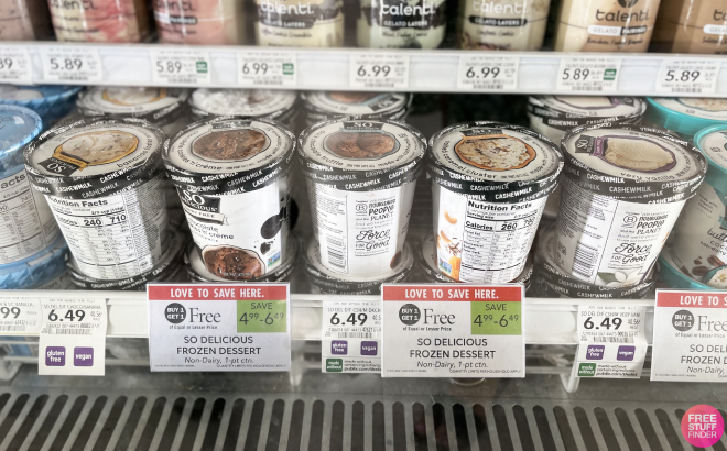 So Delicious Dairy Free Frozen Desserts on Rack