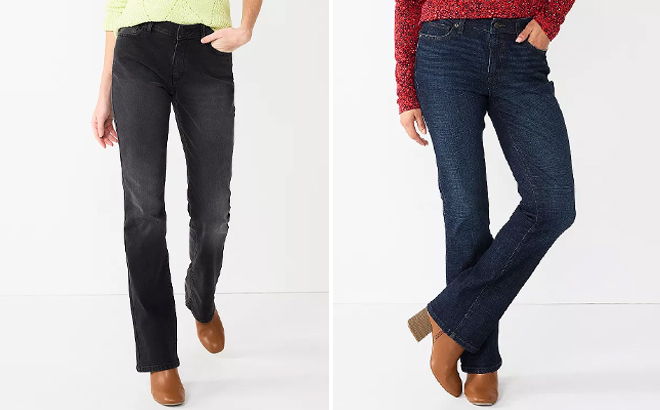 Sonoma Womens Curvy High Waisted Bootcut Jeans Sonoma Womens Curvy High Waisted Bootcut Jeans