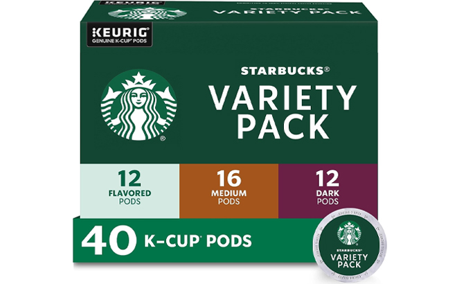 Starbucks 40 Count K Cup Pods Variety Pack
