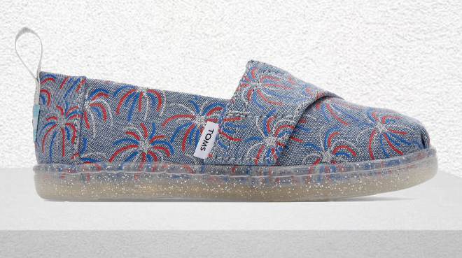 TOMS Girls Fireworks Espadrille Alpargata Shoes