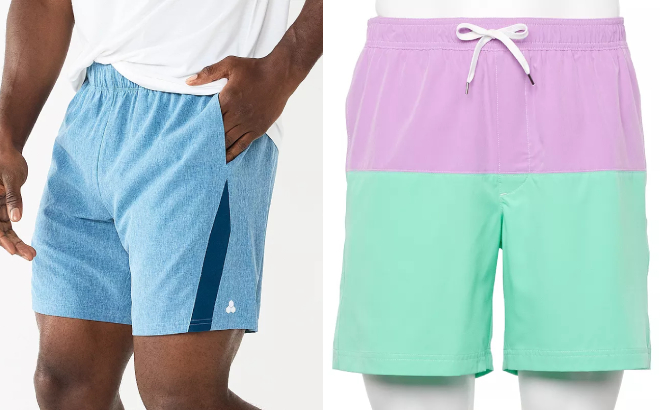 Tek Gear Mens Woven Shorts and Sonoma Mens Swim Trunks Tek Gear Mens Woven Shorts and Sonoma Mens Swim Trunks