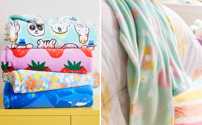 The Big One Oversized Supersoft Plush Throws in Different Styles The Big One Oversized Supersoft Plush Throws in Different Styles