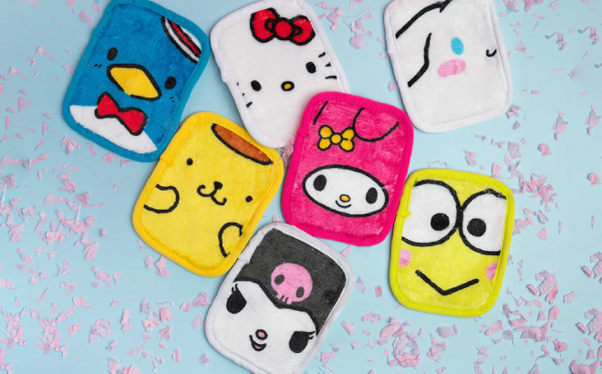The Original Makeup Eraser Hello Kitty Friends 7 Piece Cloth Set