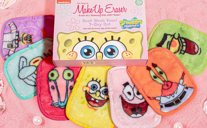The Original Makeup Eraser SpongeBob SquarePants 7 Piece Set