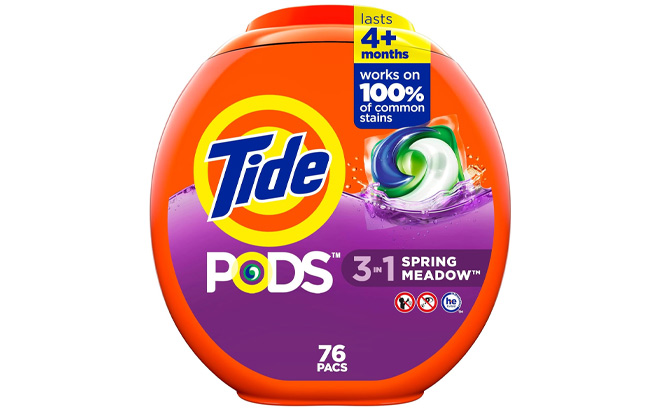 Tide Pods Liquid Laundry Detergent in Spring Meadow Scent