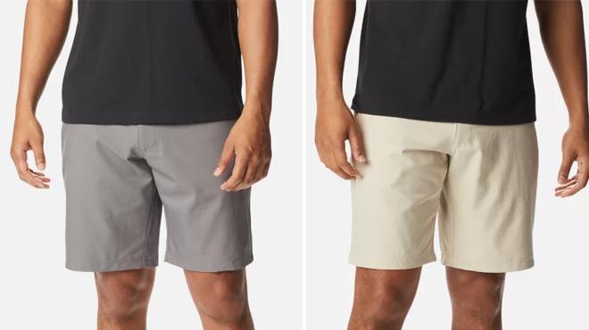 Two Color Options for Columbia Mens Iron Mountain Trail Shorts Two Color Options for Columbia Mens Iron Mountain Trail Shorts