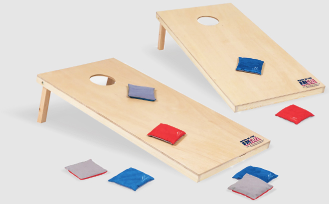 Two Cornhole Boards with Bean Bags Two Cornhole Boards with Bean Bags